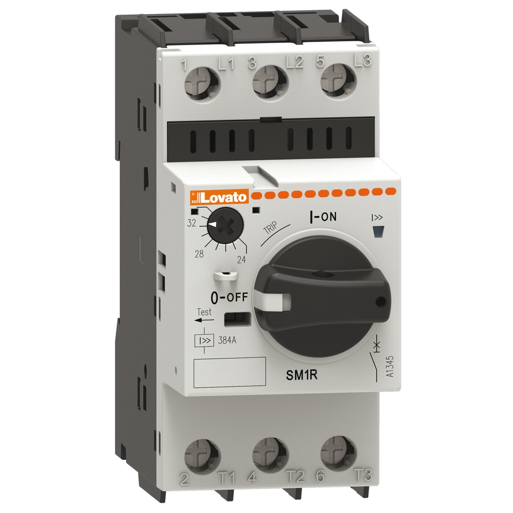 Manual Motor Starter, IEC Manual Motor Starter, Rotary Knob, With Overload, 600 Vac, 20 - 25 Amp, UL508 Listed